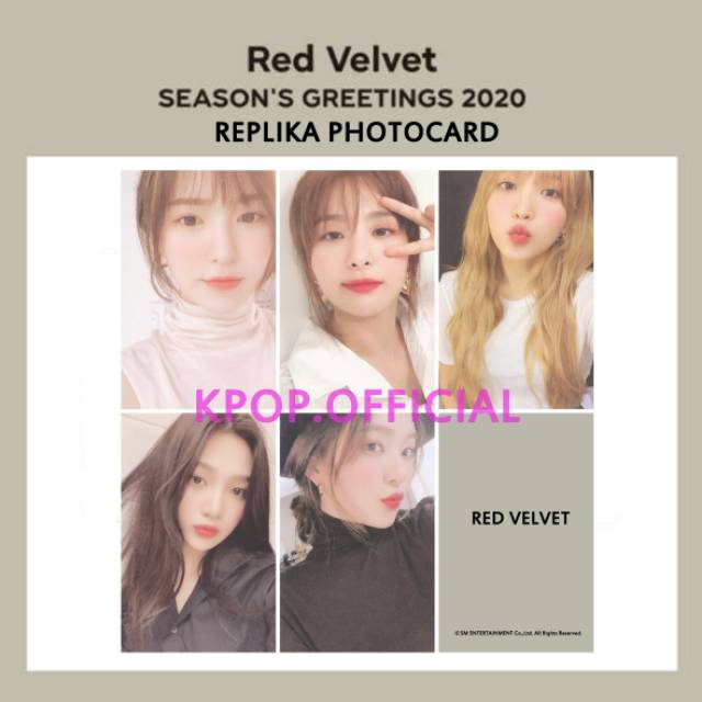 [ READY STOCK ] RED VELVET PHOTOCARD SEASON GREETING 2020