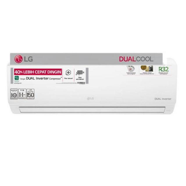 LG AC Dual Cool Eco Inverter 1/2PK + Instalasi + Aksesoris