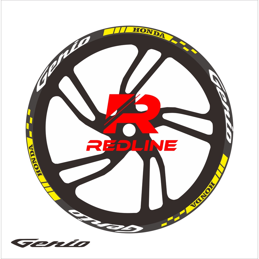 Stiker Velg Genio Ring 14