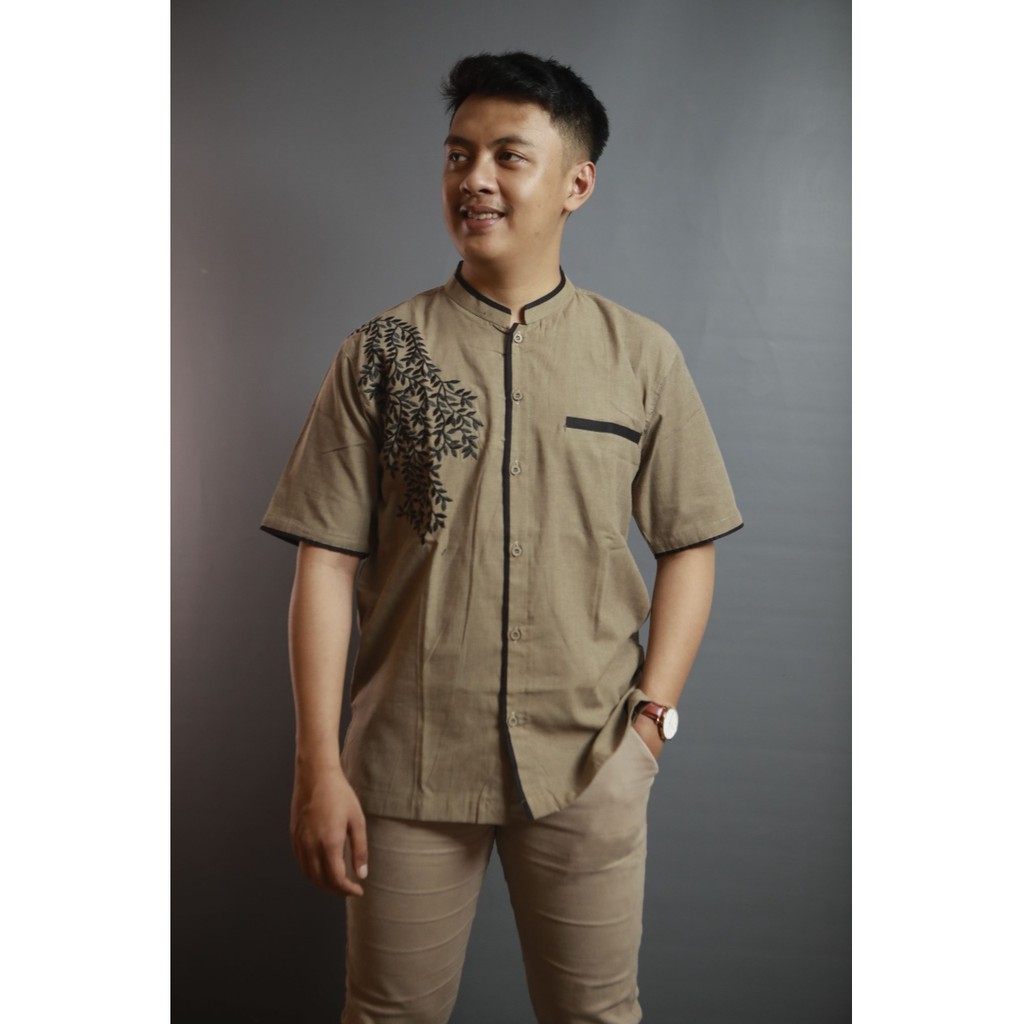 Baju koko muslim pria bordir limbo new 2021 modern