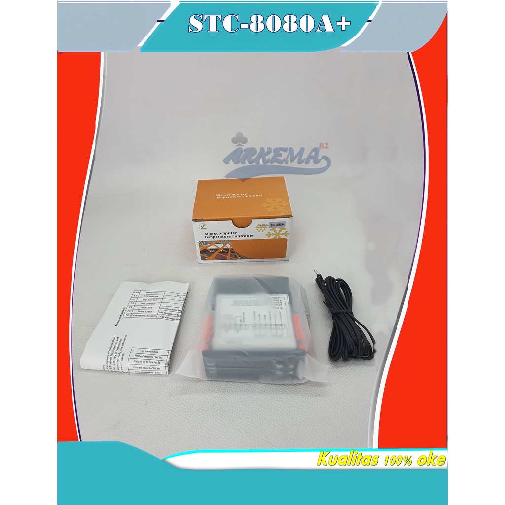 THERMOSTAT STC-8080A+ | TEMPERATURE CONTROL DIGITGAL STC8080 A+ | PENGATUR SUHU COOL STORAGE ELITEC