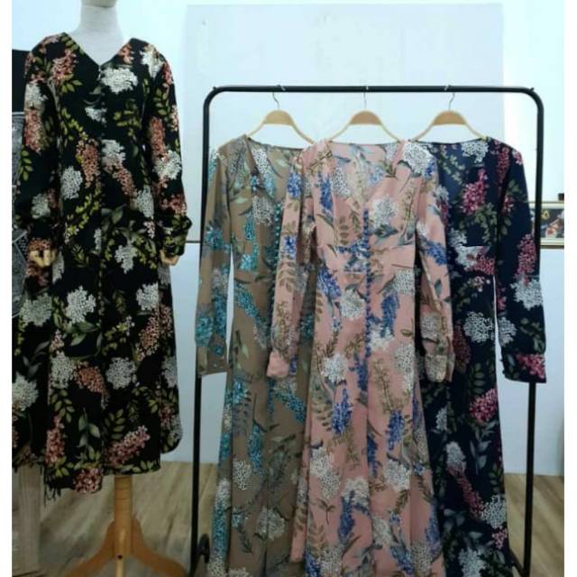 LONG TUNIK FLOWER BANGKOK IMPORT