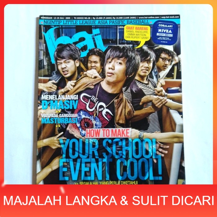 Majalah HAI No.28 Jul 2009 Cover DMASIV Langka