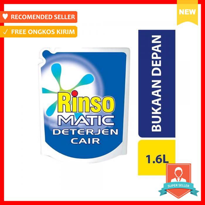 Rinso Matic Cair Front 1600 Ml Bukaan Depan