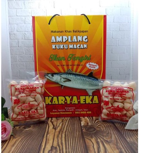 

[COD BISA] Amplang Ikan Tenggiri KARYA EKA isi 10 pcs FREE BOX