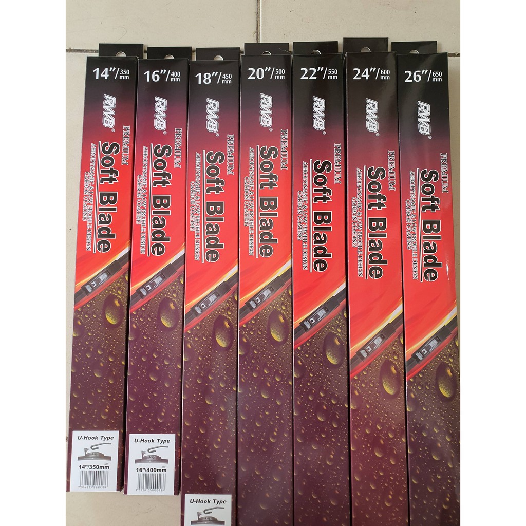 [RWB] Original Wiper Depan Soft Blade Aerofit Banana RWB Harga Per Pcs