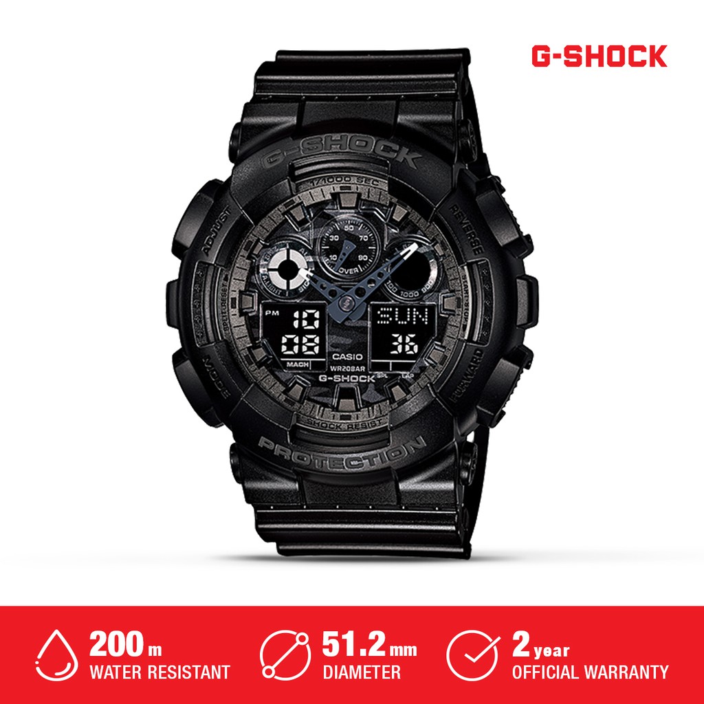 Casio G-Shock Magnetic Resistant Original Jam Tangan Pria GA-100CF-1ADR Waterproof