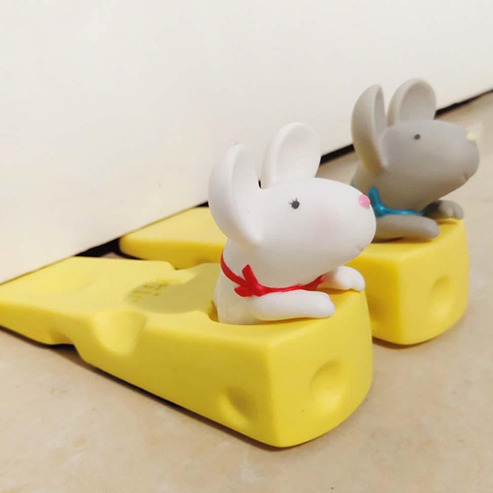 [Elegan] Door Stopper Hewan Lucu Perlengkapan Kamar Tidur Non Punching Security Self Adhesive Door Wedge