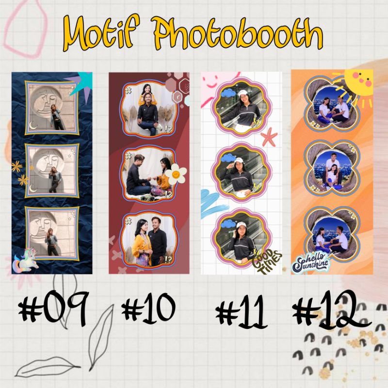 (5pcs) PHOTOBOOTH PART 1 | PHOTOBOTH CETAK | PHOTOBOX | PHOTO STRIP | POLAROID