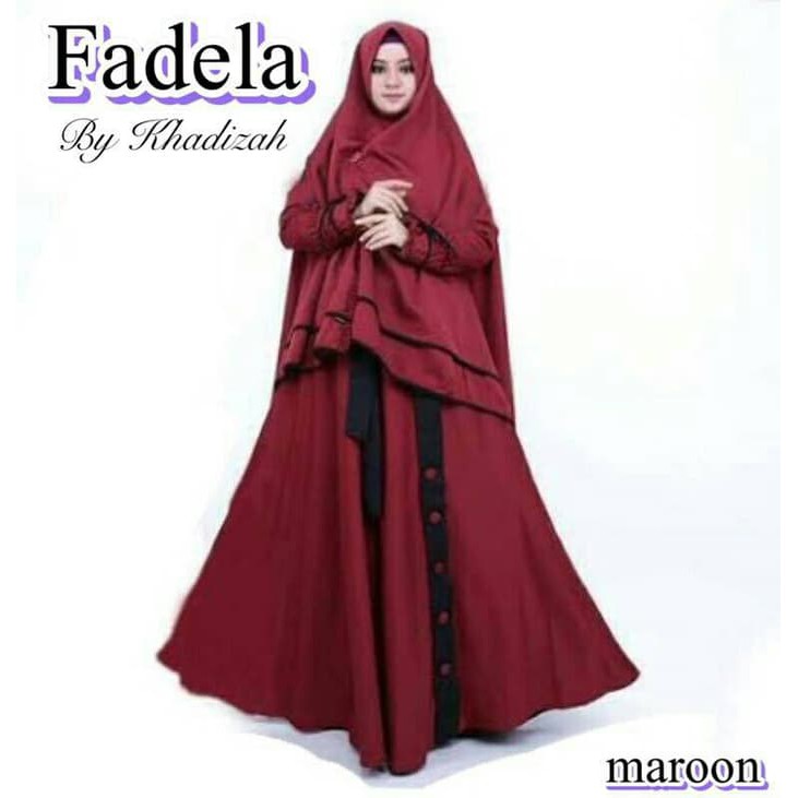 NISSA SABYAN  Gamis / Baju / Pakaian Wanita Muslim Fadela Syari