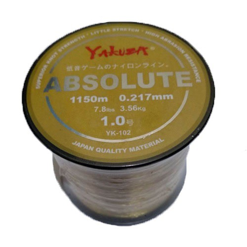 Yakuza Absolute Senar Pancing Kuat Anti Kusut 0.21mm Kuning Kecoklat