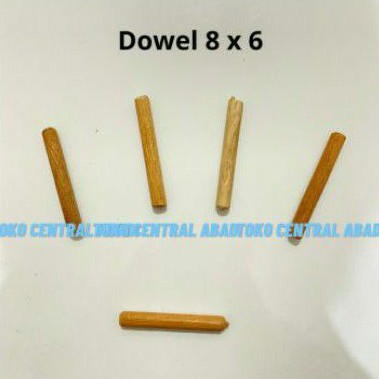 Dowel kayu ukuran 8mm x 60 mm isi 100 pcs / Dowel Kayu / Dowel Kayu 8mm / Dowel / Dowel Jig / Dowel