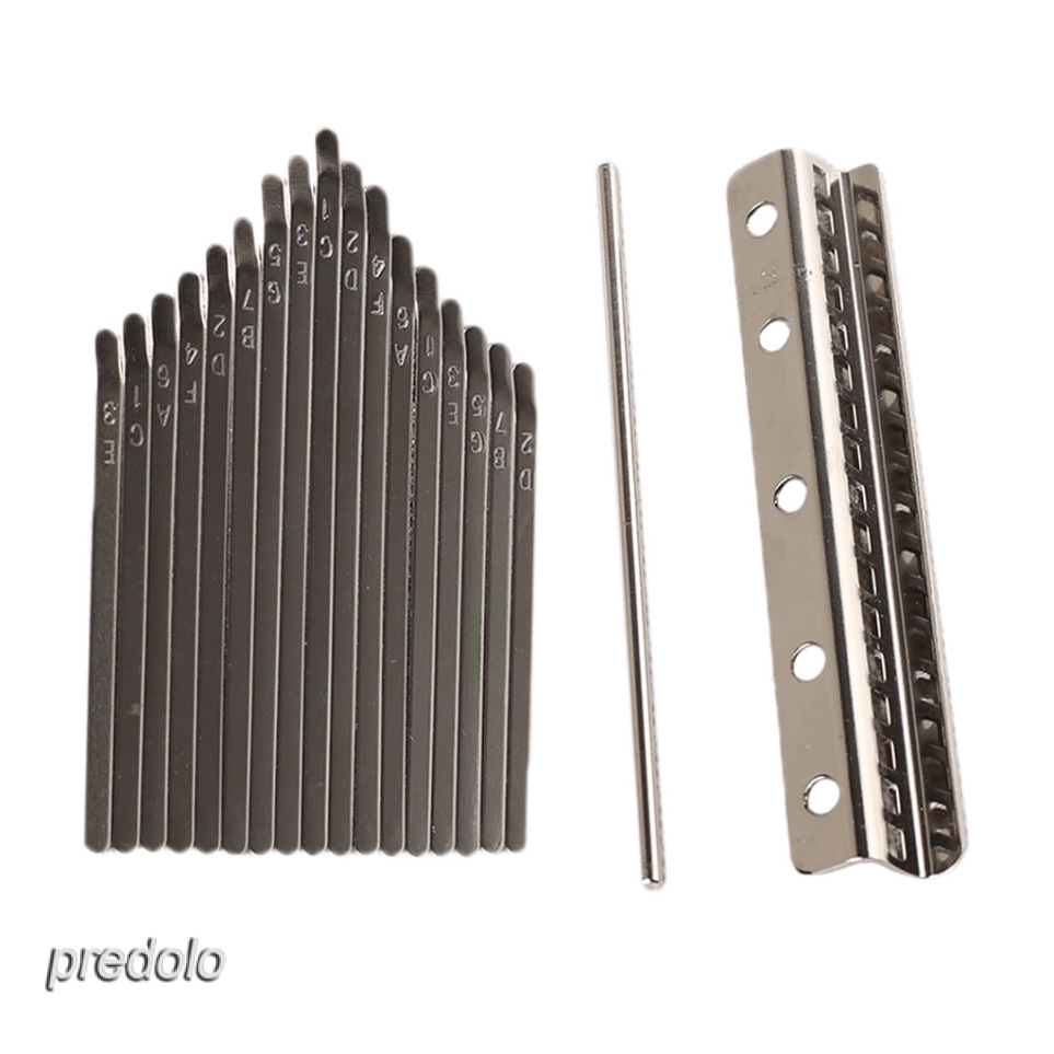 HOT☞[READY STOCK]WINLY Thumb Piano Bridge Alat Musik Piano Jari Kal  Set Kit For Kalimba DIY Replacement Parts Kalimba 17 Kunci Piano Pengganti Bahan Metal Alat Musik Piano Jari Kalimba 17 Kunci