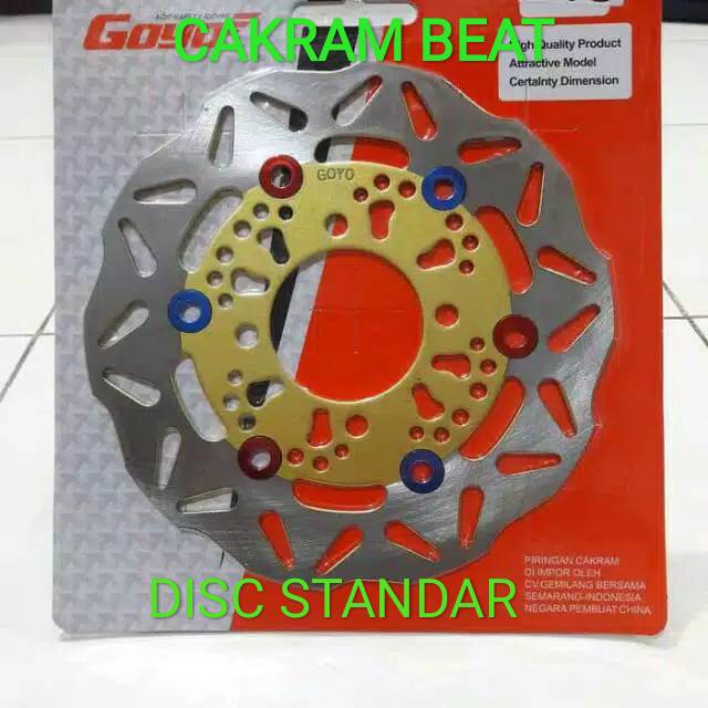 Disc Piringan cakram depan standar Beat Cakram Beat Variasi Cakram Standar Honda Beat
