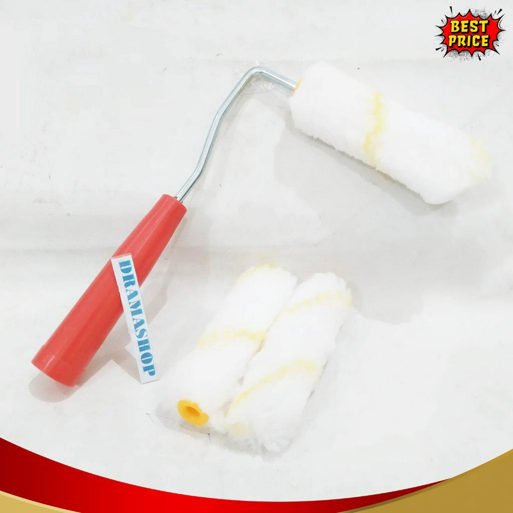 

PROMO SPESIAL Kuas Roll rol roller Cat Busa Mini Kecil Set dengan refill cadangan