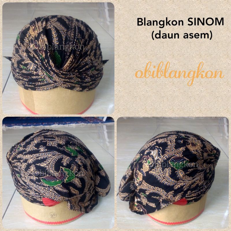 Blangkon Asli Mataram Motif Sinom