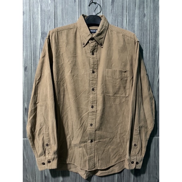 Kemeja casual uniqlo second corduroy polos pria murah terbaik