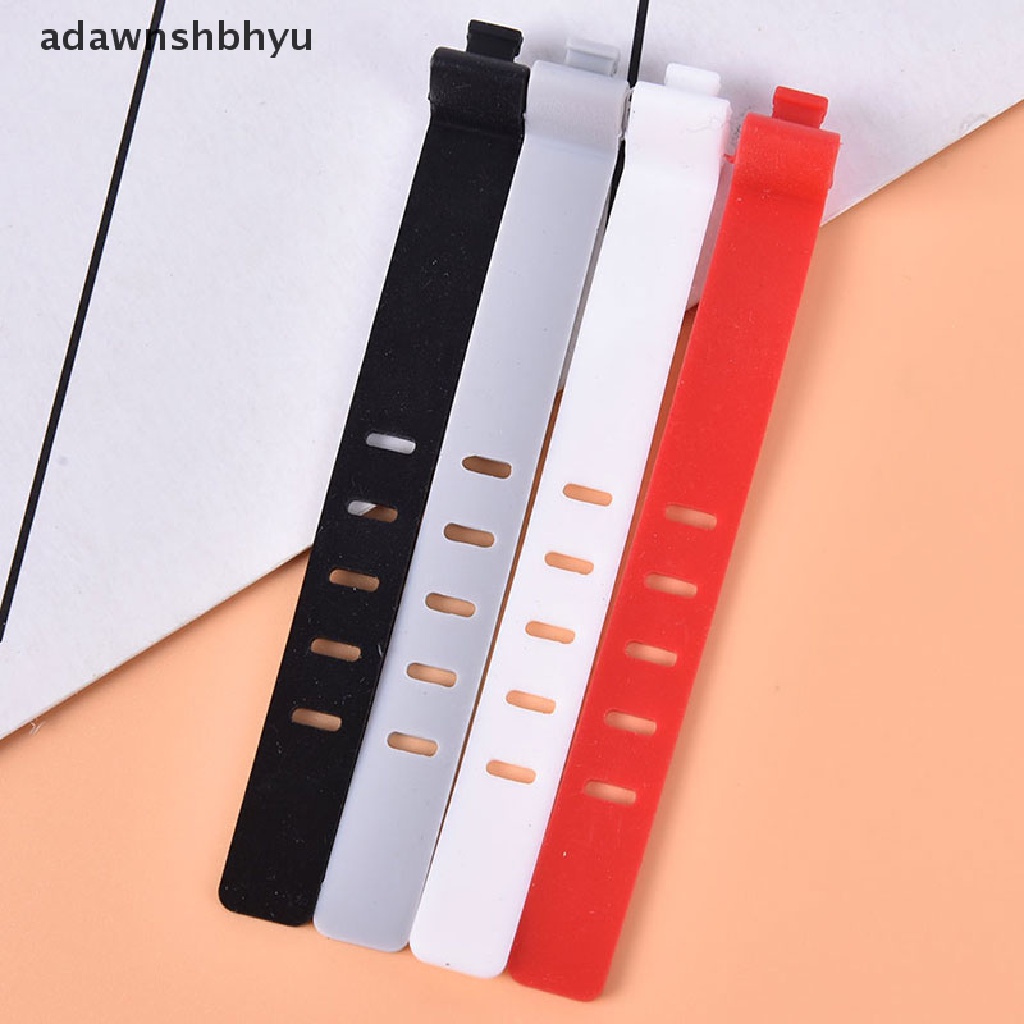 Adawnshbhyu 2PCS Silikon Telepon Kabel Data Winder Earphone Klip Charger Organizer Cable Tie