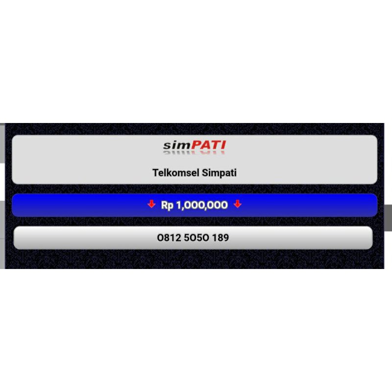 NOMOR CANTIK SIMPATI 11 DIGIT 0812 5050 890
