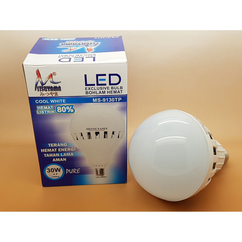 Lampu LED 30 watt SMD 5730 72 pcs Merk MITSUYAMA Cahaya putih 6500K