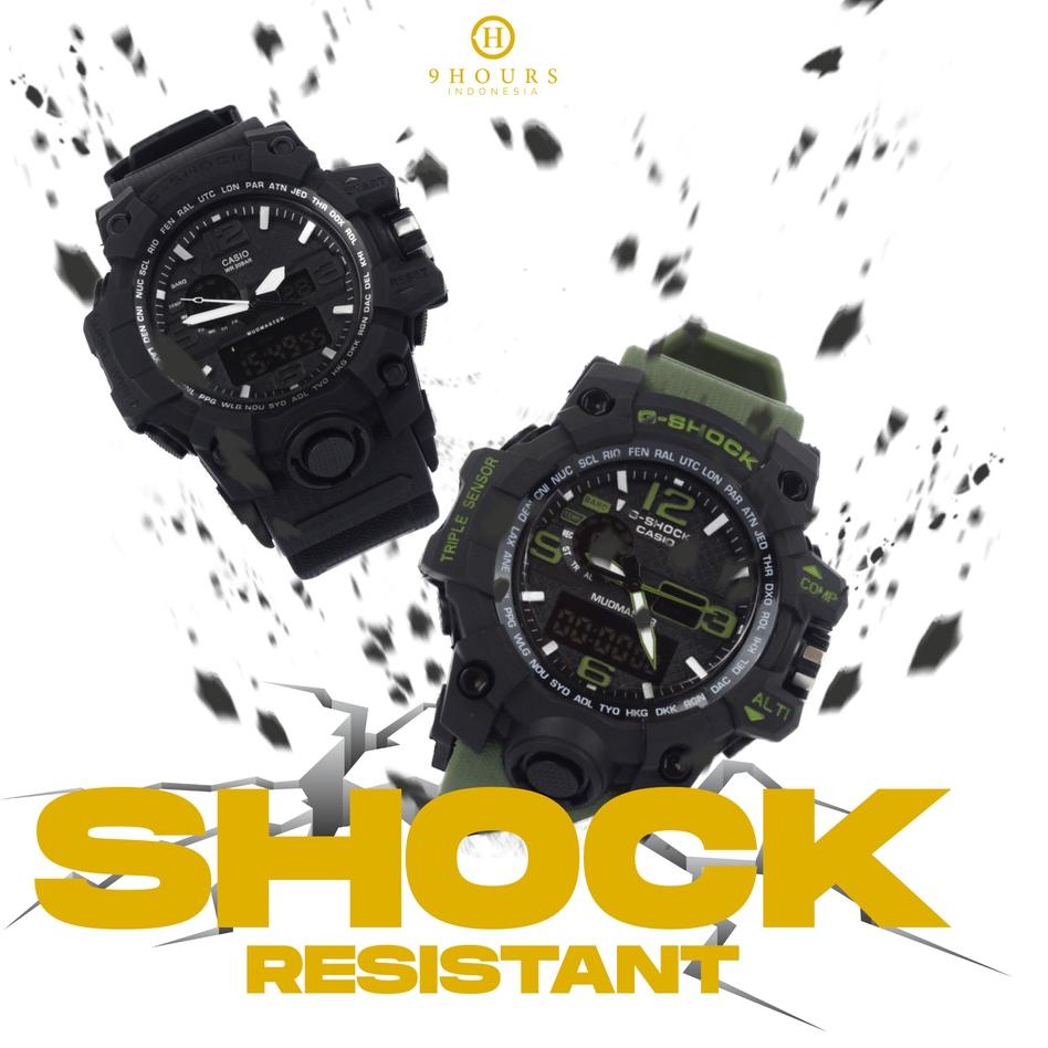 Termurah Jam Tangan Pria Casio G Shock WR20BAR Water &amp; Shock Resistant Digital Hitam By 9 Hours Indonesia [100% ORI+GARANSI 2 TAHUN] ..