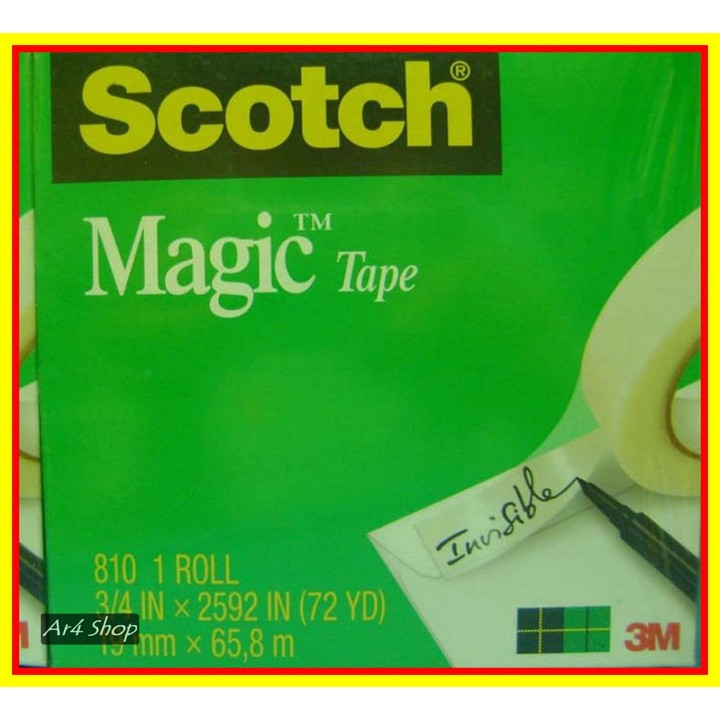 

Tape - Scotch - Magic Tape 810 3 4 Inch X 72 Yard