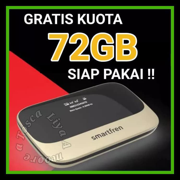 Mifi Router Modem Wifi 4G Smartfren Andromax M6 Plus Topup 100K - 45Gb - M6 72Gb