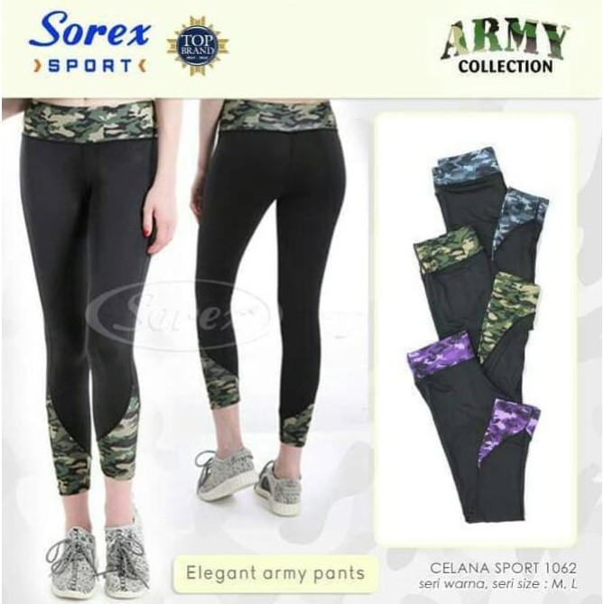 ❤ MIMI ❤ Baju Army Olahraga Sport Army Sorex 1070 Kaos Sport Singlet Senam Elegant MURAH