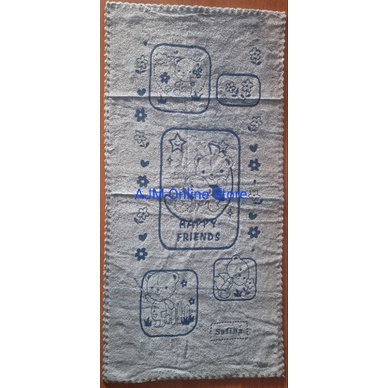 handuk muka microfiber 35 cm x 75 cm - tebal