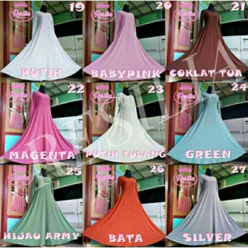 Gamis jersey Super tebal