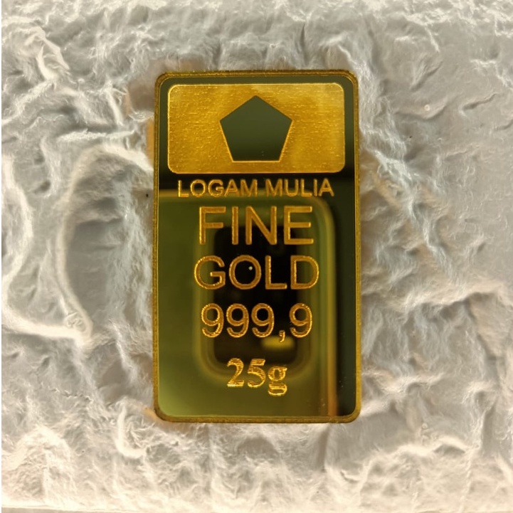 Replika Emas 25 gram / Replika LM 25 gram / Replika Emas Antam 25 gram / Replika Logam Mulia 25 gram