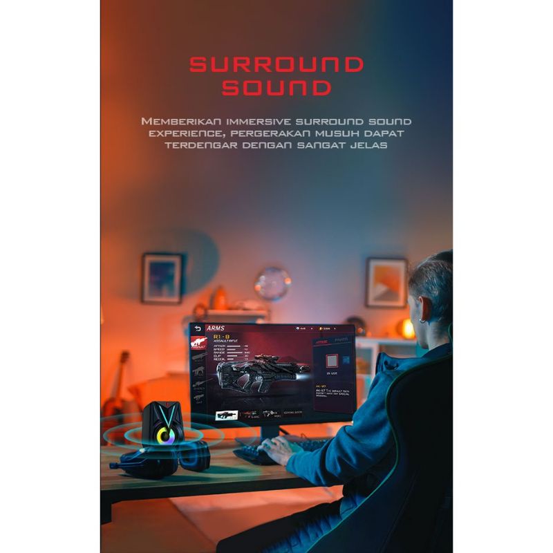 Gamen GS1 RGB Gaming Speaker
