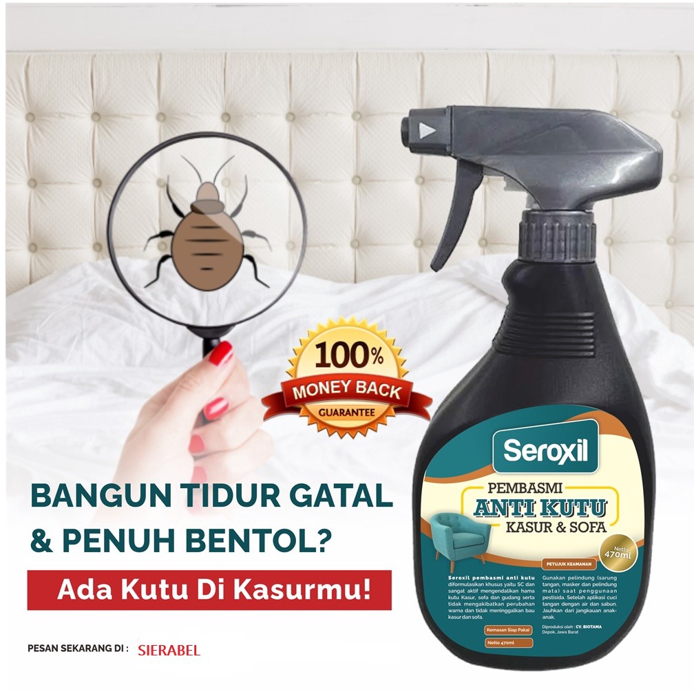 Seroxil Pembasmi Anti Kutu Tungau Kasur &amp; Kutu Ampuh 450ml