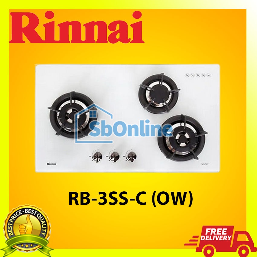 RINNAI Kompor Tanam Gas 3 Tungku - RB 3SS C (OW)