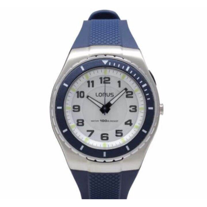 Jam Tangan Sport Analog LORUS R2329LX-9 Blue Original