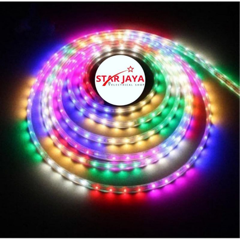 LAMPU LED STRIP LIGHT WARNA WARNI/RGB 2835 220V 8 meter