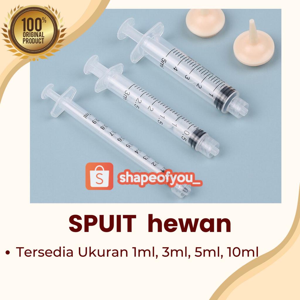 Spet Kucing 1ml / 3ml / 5ml / 10ml Spuit 1cc 3cc 5cc 10cc Sepetan Spuit Pelontar Obat Hewan Alat Bantu Minum Kucing Kitten Burung Anjing