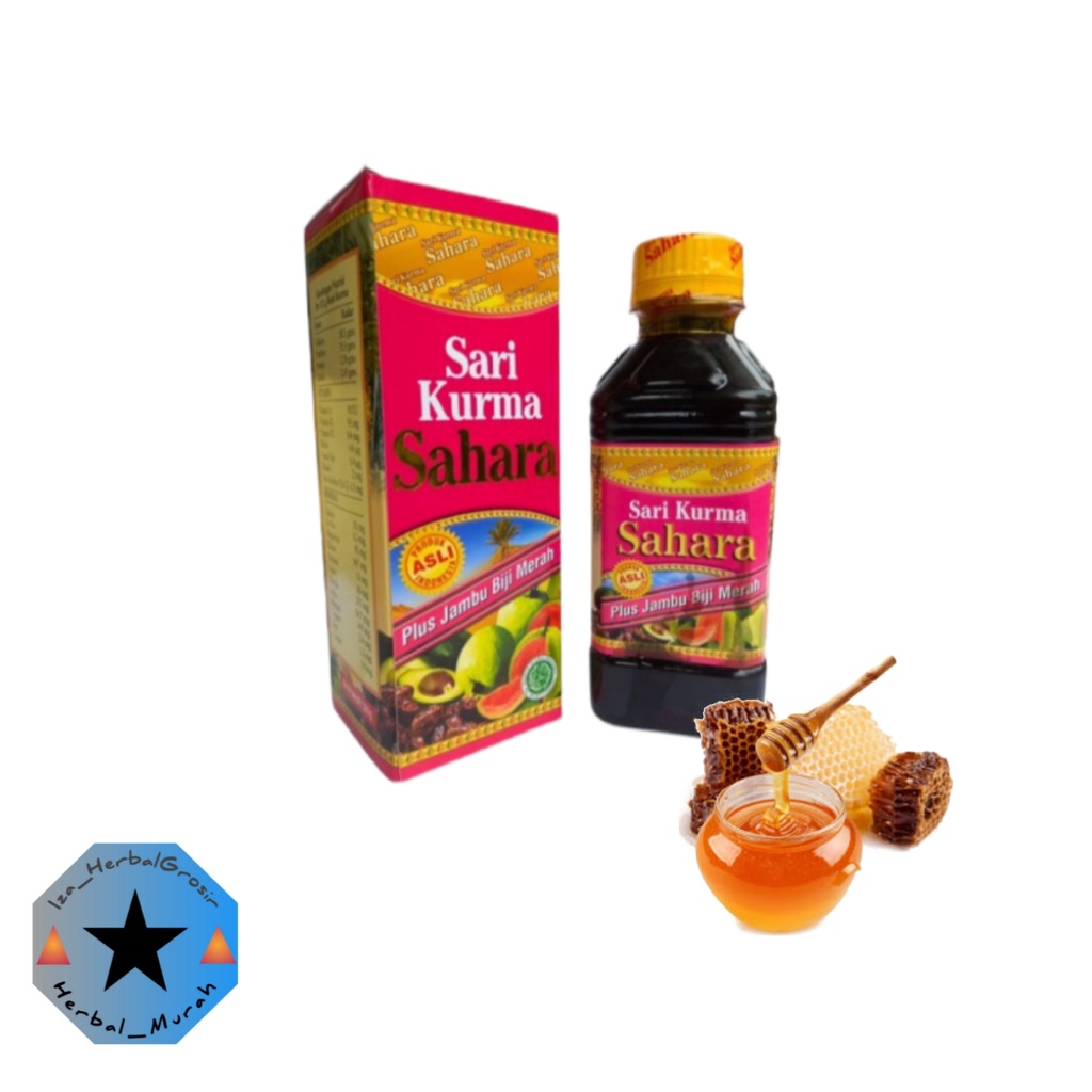 

Sari kurma sahara Plus jambu Biji Merah Asli 330gr