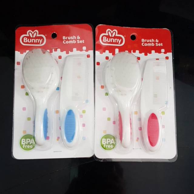 Lusty Bunny Sisir &amp; Sikat Bayi Brush &amp;comb set isi 2