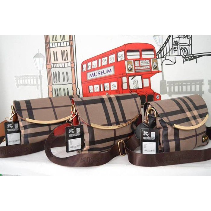 Harga Murah  tas selempang burberry import  Tas Keren