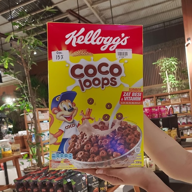 Kellogs Coco Loops 330gr / Sereal Sarapan Coklat