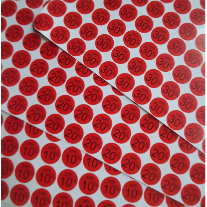 

sticker diskon untuk tag harga