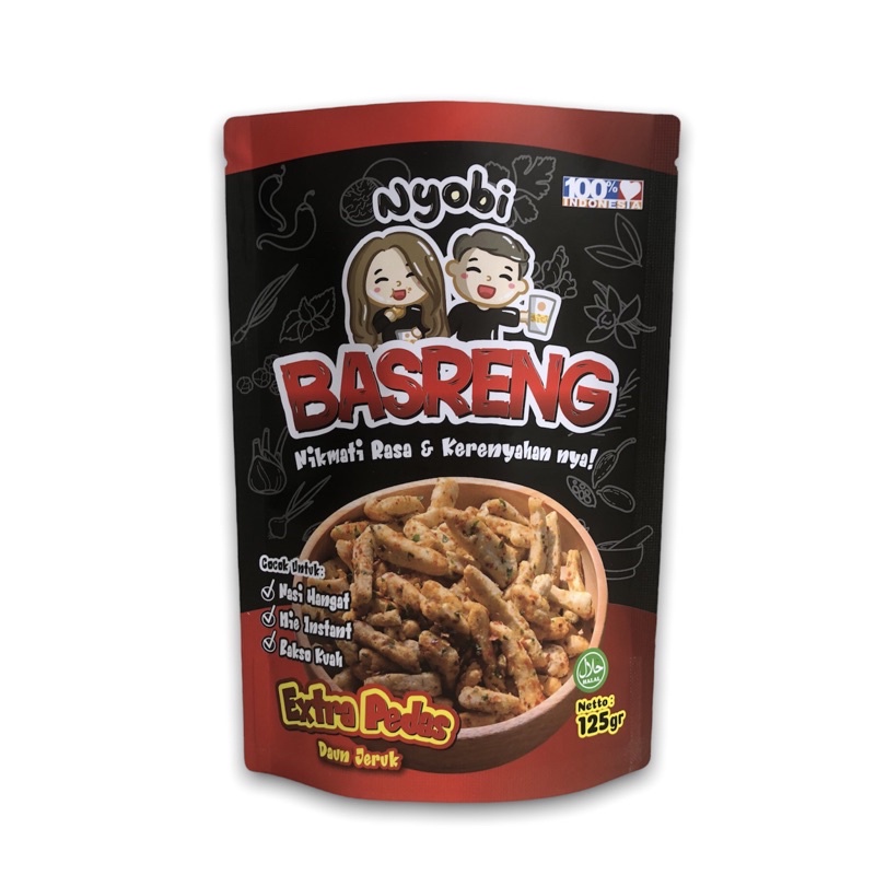 125G BASRENG DAUN JERUK-Extra Pedas