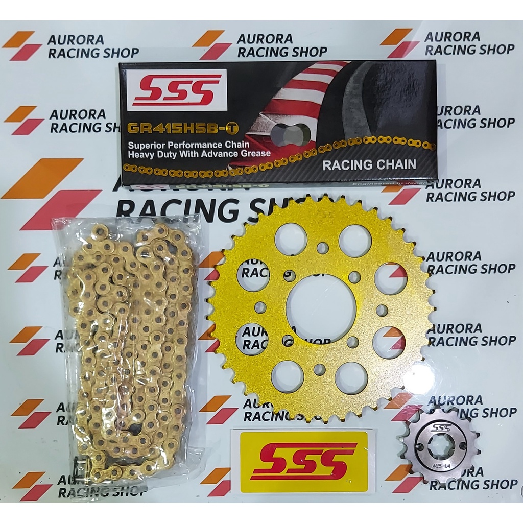 Jual GEAR SET SSS GOLD SATRIA FU 150 OLD / NEW / BARONG / INJEKSI