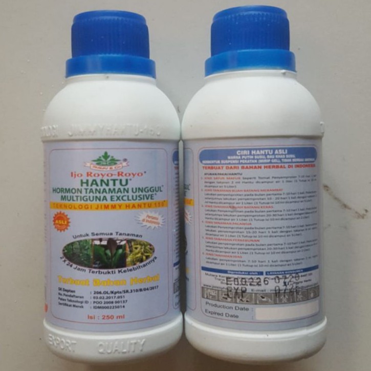 Pupuk HANTU 250ML Multiguna Exclusive Hormon Tanaman Unggul