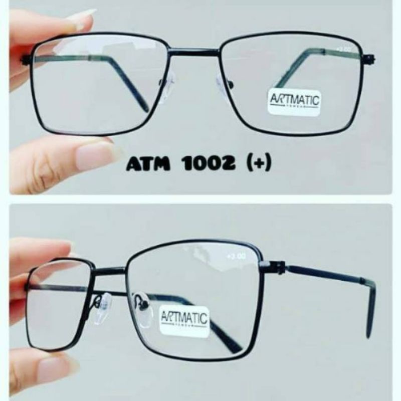 Kacamata Baca frame Besi Kaca mata Pria Wanita Unisex - ATM1002