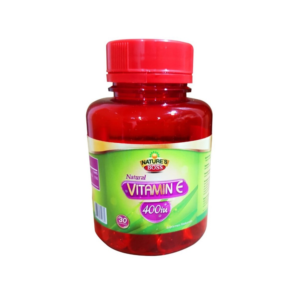 COD Natural Vitamin E 400 IU Isi 30 NATURE BOSS VIT E 400IU