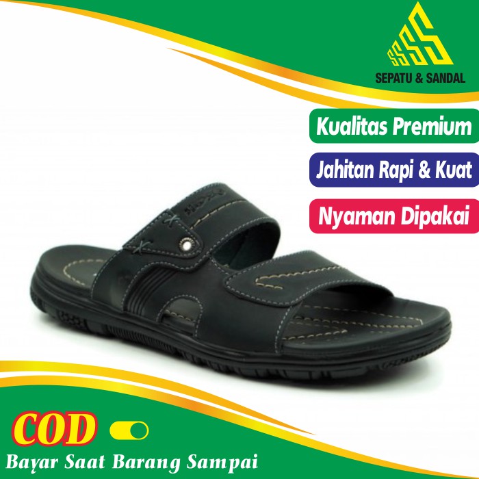 Sandal Sendal Puyuh Distro Slop Casual Santai Pria Cowok Dewasa Keren Kekinian Murah Terbaru 2021 20