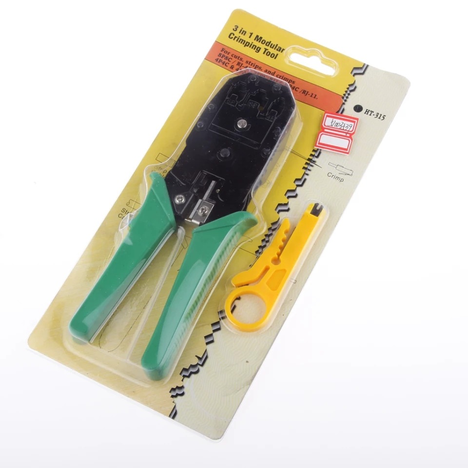 Tang Crimping Tool RJ45 RJ11 Untuk Pasang Jaringan LAN Kabel Tester