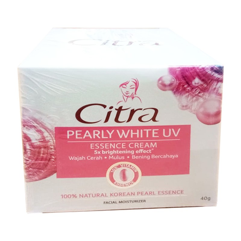Citra Pearly White Uv Face Moisturizer 40G / Face Cream / Pelembab Wajah / Krim Mutiara